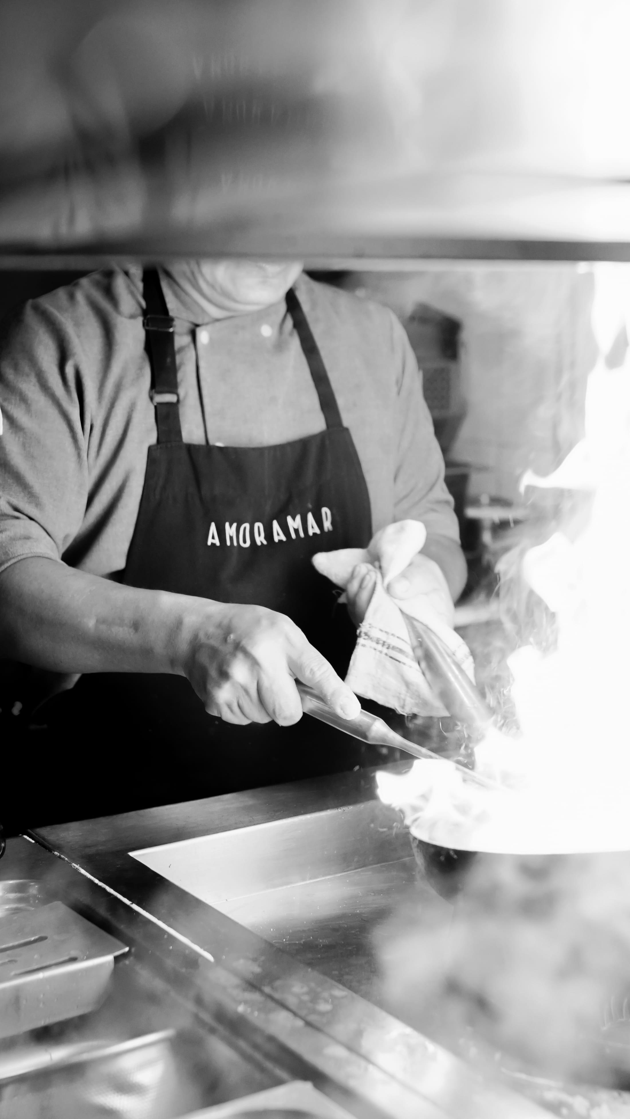 La brigada en plena cocina